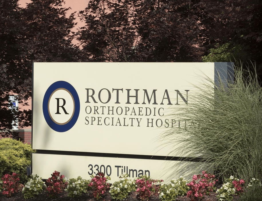 Rothman Orthopaedic Specialty Hospital signage